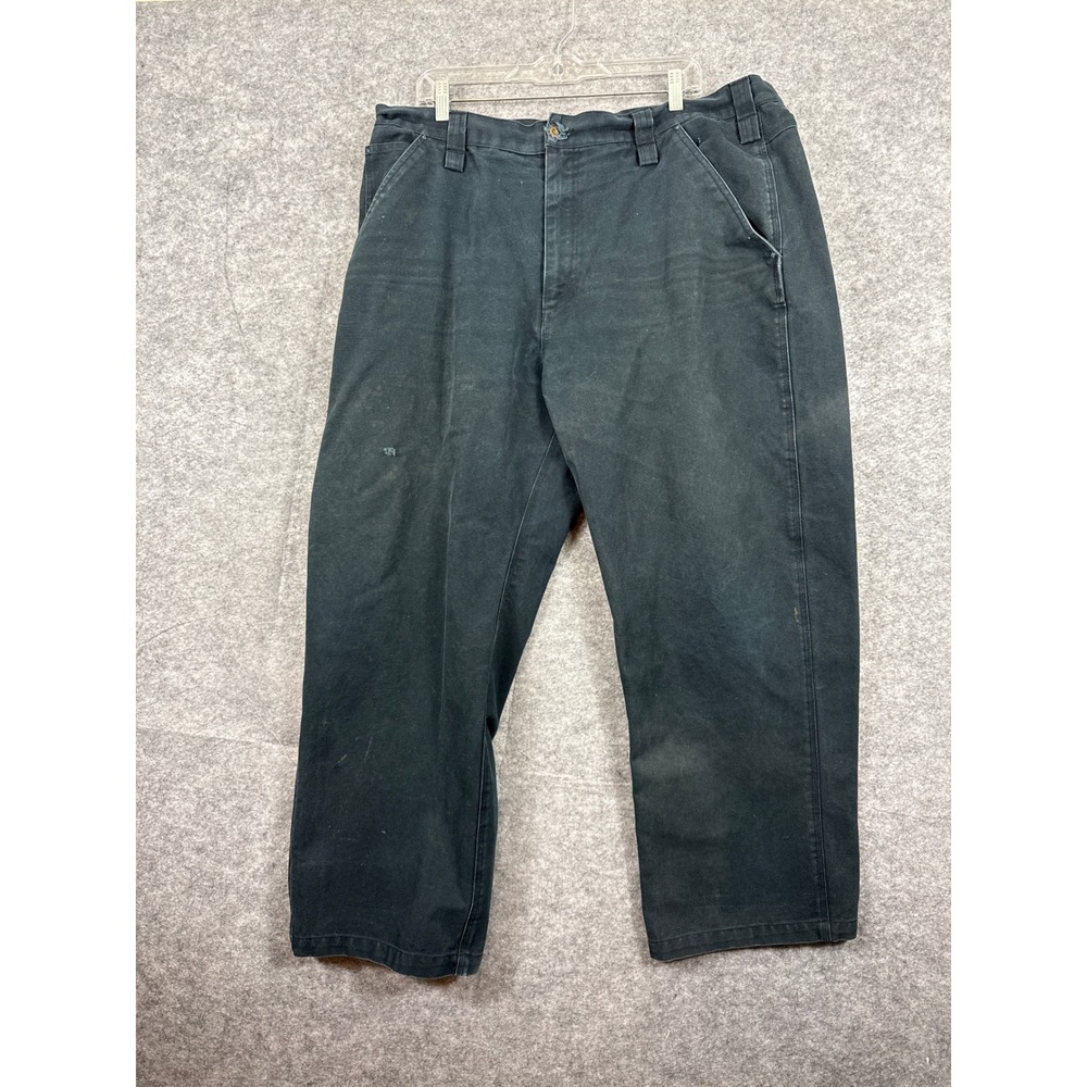 Helly Hansen Men Workwear Canvas Pants Black 40x30(28)Distressed Utility Trouser